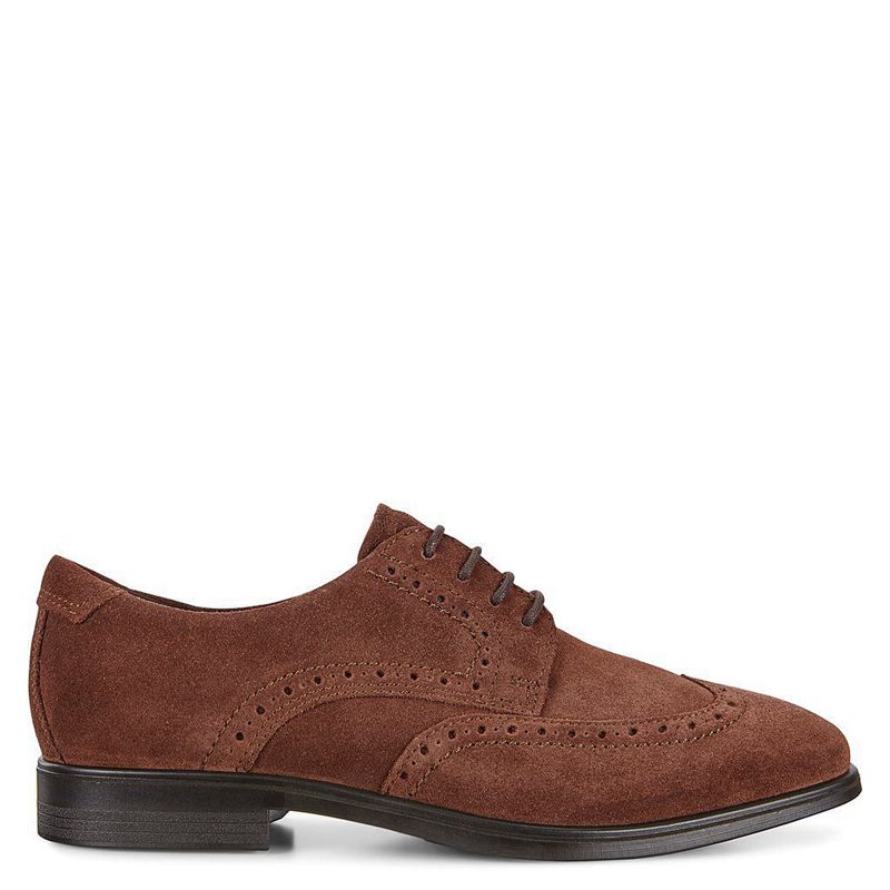 Zapatos Derby Ecco Vitrus Mondial Para Hombre,Marrones,812045-COK